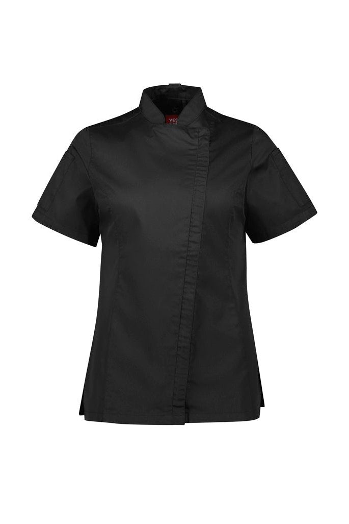 Fashion Biz Womens Alfresco Short Sleeve Chef Jacket - CH330LS | Biz Collection | Fashion Biz Online