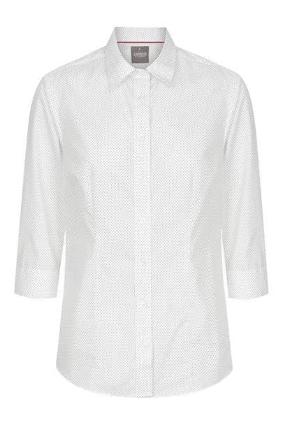 Gloweave LadiesCareer Dot Print 3/4 slv 1743WZ