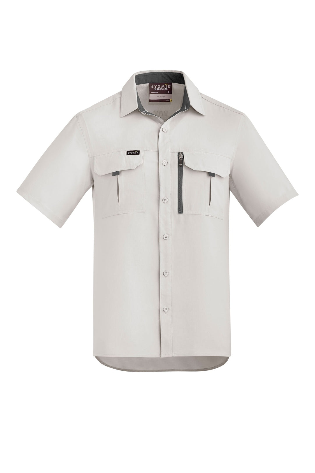 Syzmik Mens Outdoor Short Sleeve Shirt - ZW465 - Natural