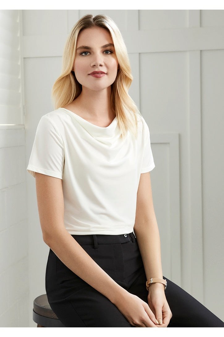 BIZ Ladies Ava Drape Knit Top - K625LS | Biz Collection | Fashion Biz Online