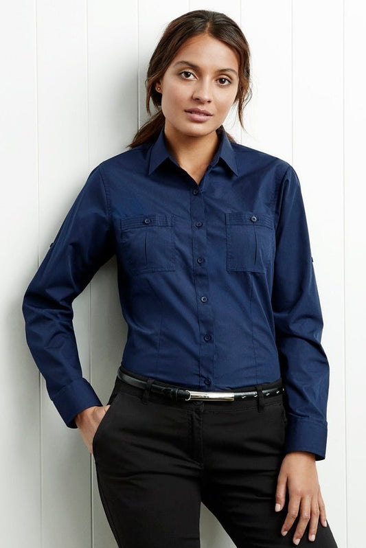 BIZ Ladies Bondi Long Sleeve Shirt - S306LL | Biz Collection | Fashion Biz Online