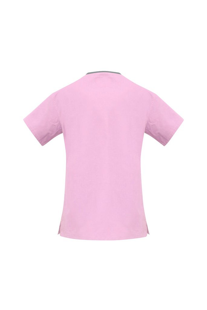BIZ Ladies Contrast Crossover Scrubs Top - H10722 | Biz Collection | Fashion Biz Online