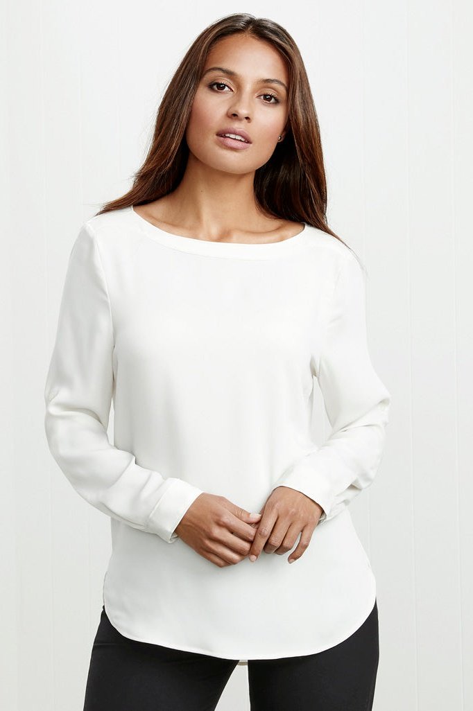 BIZ Ladies Madison Boatneck Blouse - S828LL | Biz Collection | Fashion Biz Online