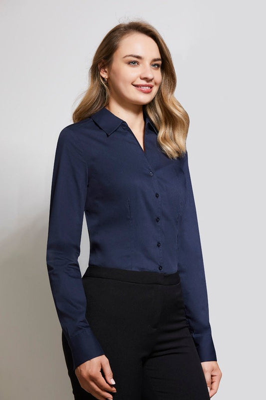 BIZ Ladies Monaco Long Sleeve Shirt - S770LL | Biz Collection | Fashion Biz Online