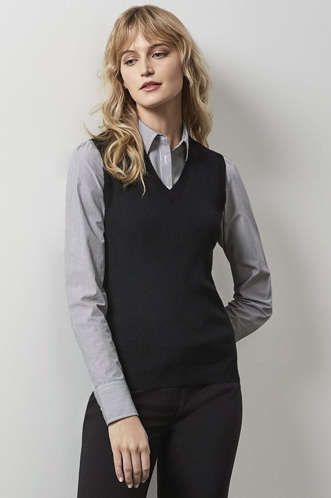 BIZ Ladies V-Neck Vest - LV3504 | Biz Collection | Fashion Biz Online