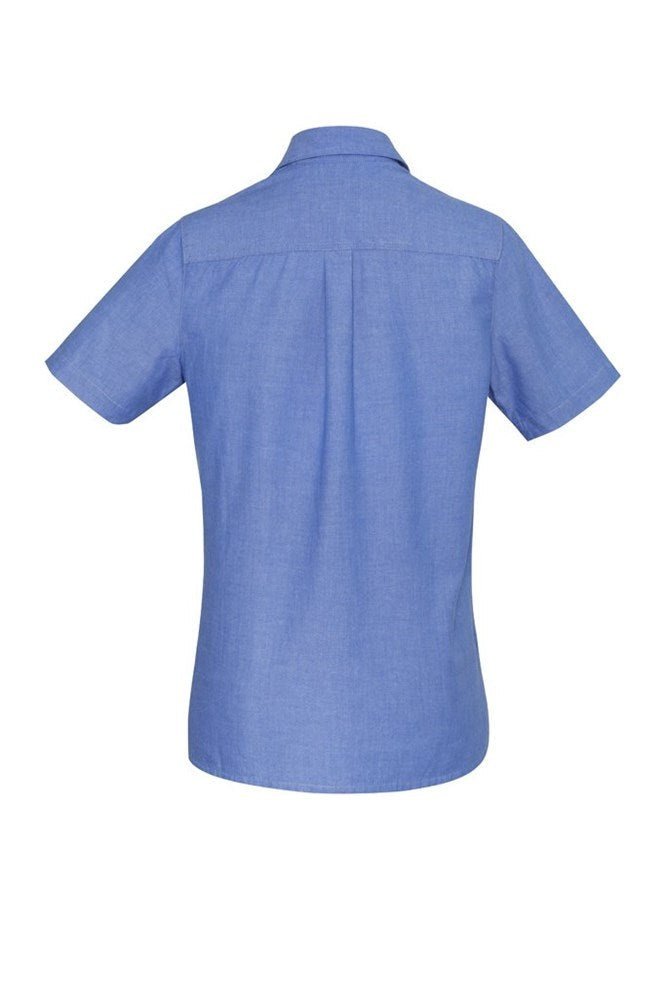 BIZ Ladies Wrinkle Free Chambray Short Sleeve - LB6200 | Biz Collection | Fashion Biz Online