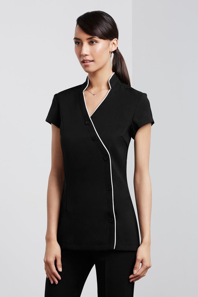 BIZ Ladies Zen Crossover Tunic - H134LS | Biz Collection | Fashion Biz Online