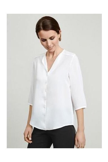 BIZ Lily Ladies Longline Blouse - S015LT | Biz Collection | Fashion Biz Online