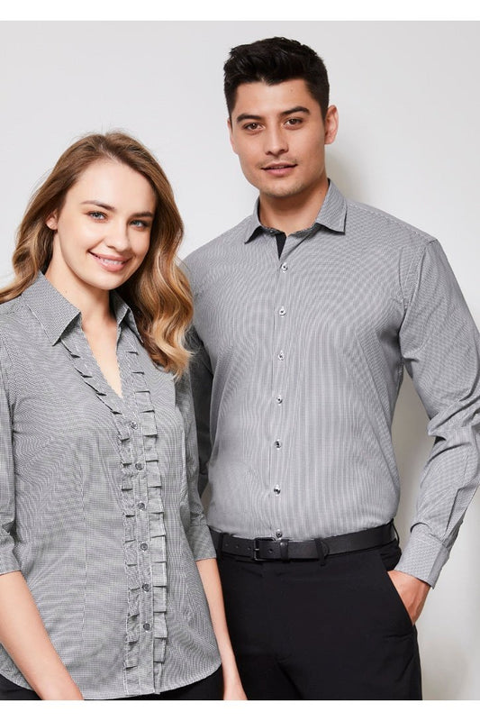 BIZ Mens Edge Long Sleeve Shirt - S267ML | Biz Collection | Fashion Biz Online