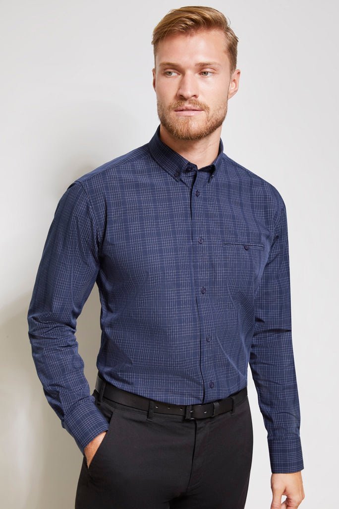 BIZ Mens Harper Long Sleeve Shirt - S820ML | Biz Collection | Fashion Biz Online