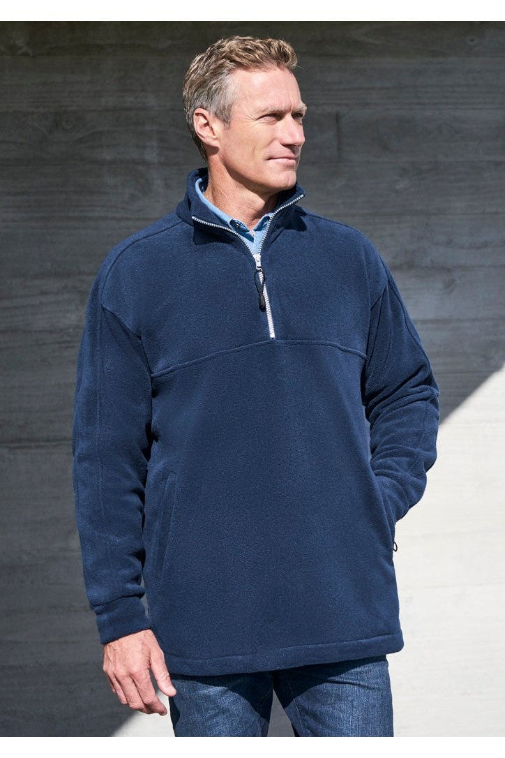 BIZ Mens Heavy Weight 1/2 Zip Winter Fleece - PF380 | Biz Collection | Fashion Biz Online