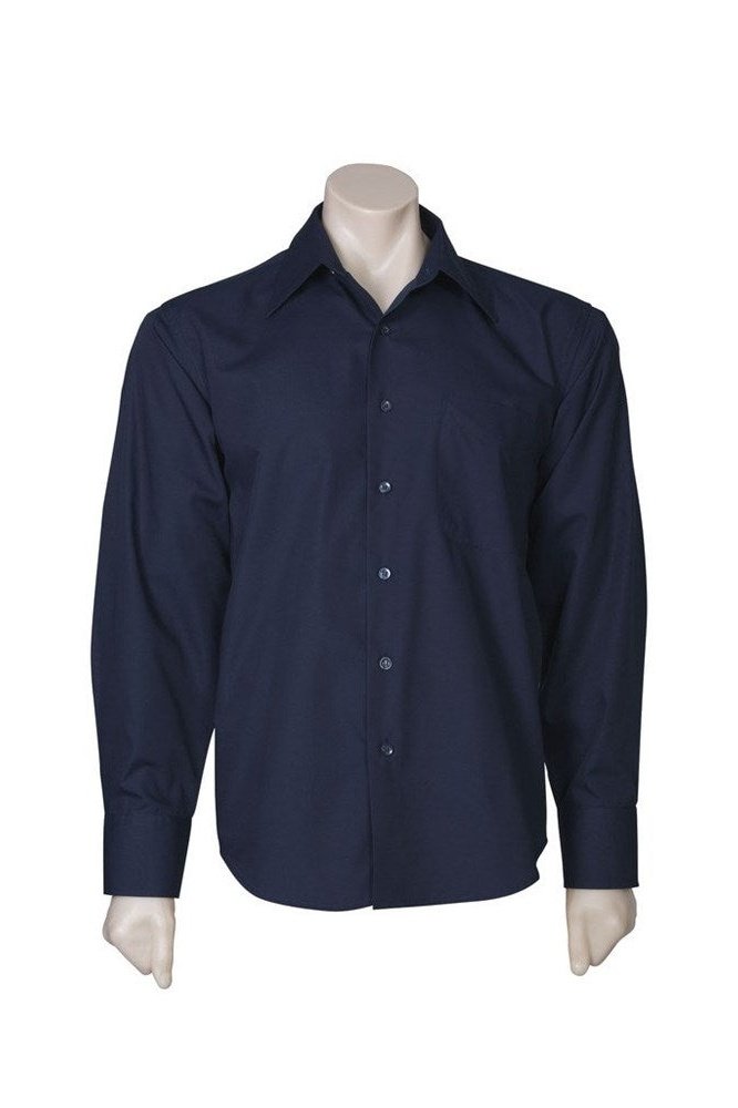 BIZ Mens Metro Business Shirt Long Sleeve - SH714 | Biz Collection | Fashion Biz Online