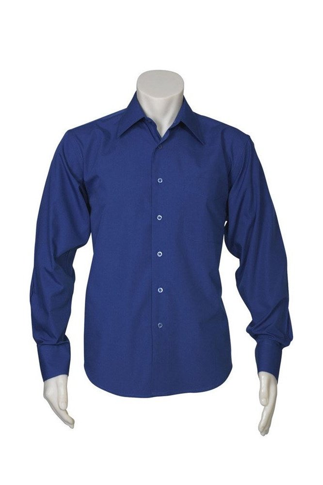 BIZ Mens Metro Business Shirt Long Sleeve - SH714 | Biz Collection | Fashion Biz Online