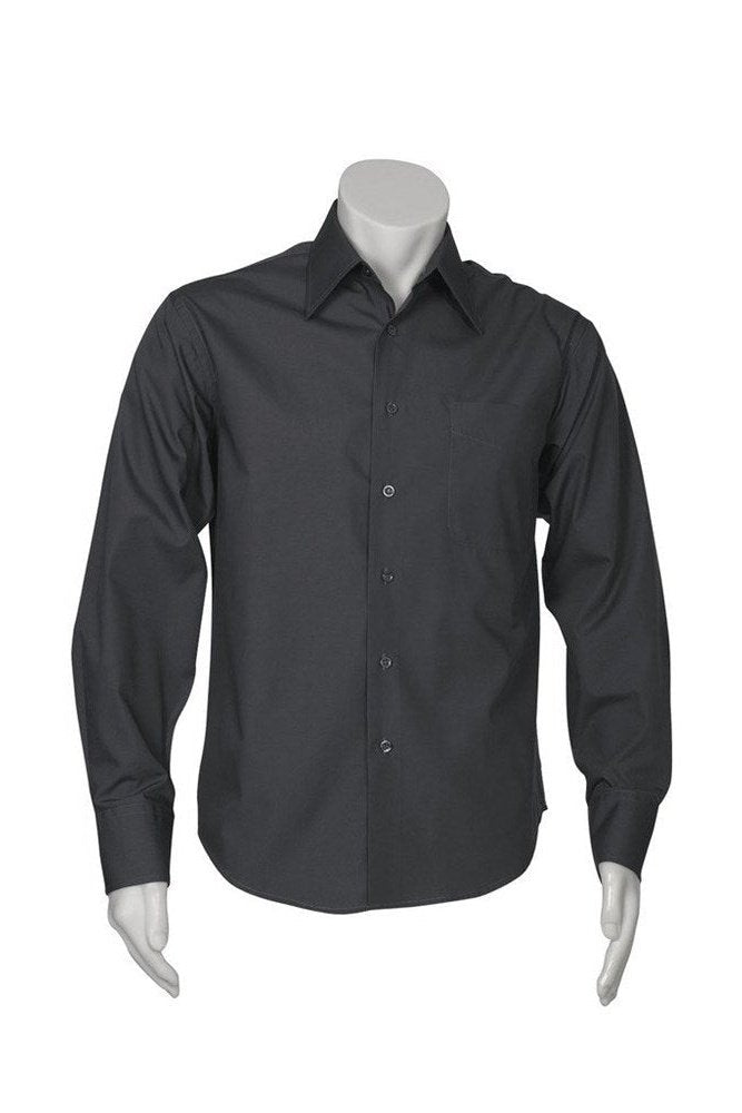 BIZ Mens Metro Business Shirt Long Sleeve - SH714 | Biz Collection | Fashion Biz Online