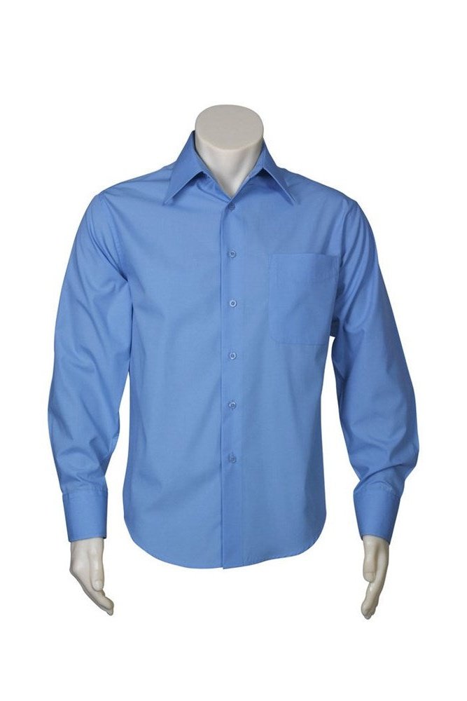 BIZ Mens Metro Business Shirt Long Sleeve - SH714 | Biz Collection | Fashion Biz Online