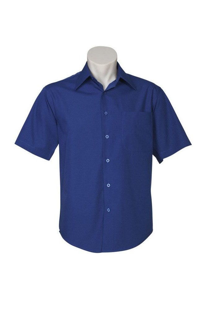 BIZ Mens Metro Business Shirt Short Sleeve - SH715 | Biz Collection | Fashion Biz Online