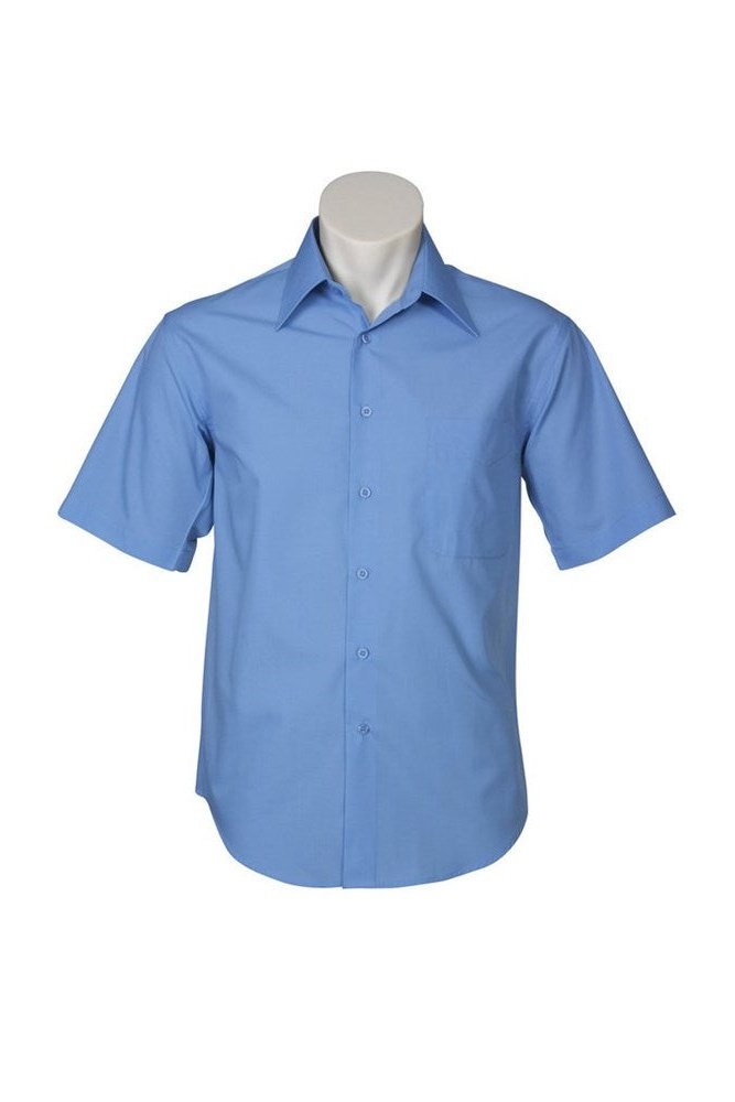 BIZ Mens Metro Business Shirt Short Sleeve - SH715 | Biz Collection | Fashion Biz Online