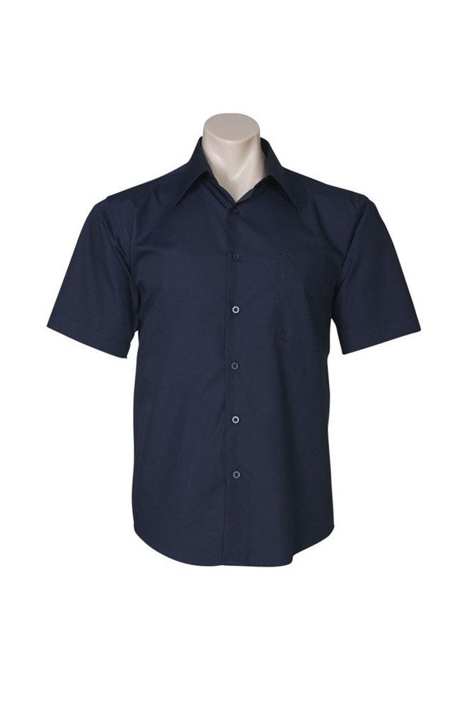 BIZ Mens Metro Business Shirt Short Sleeve - SH715 | Biz Collection | Fashion Biz Online