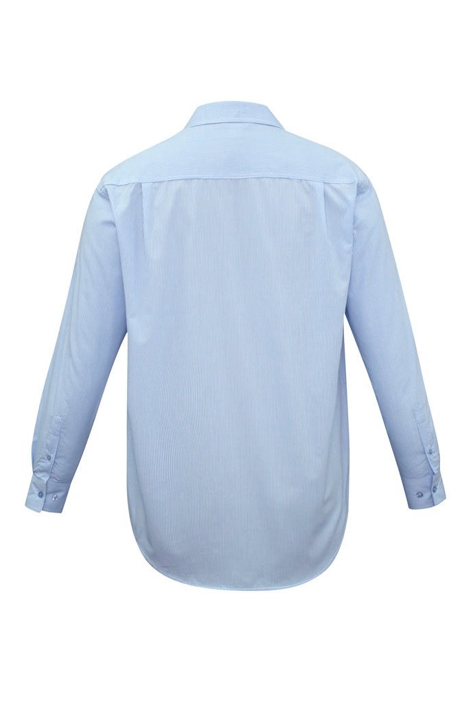 BIZ Mens Micro Check Business Shirt Long Sleeve - SH816 | Biz Collection | Fashion Biz Online