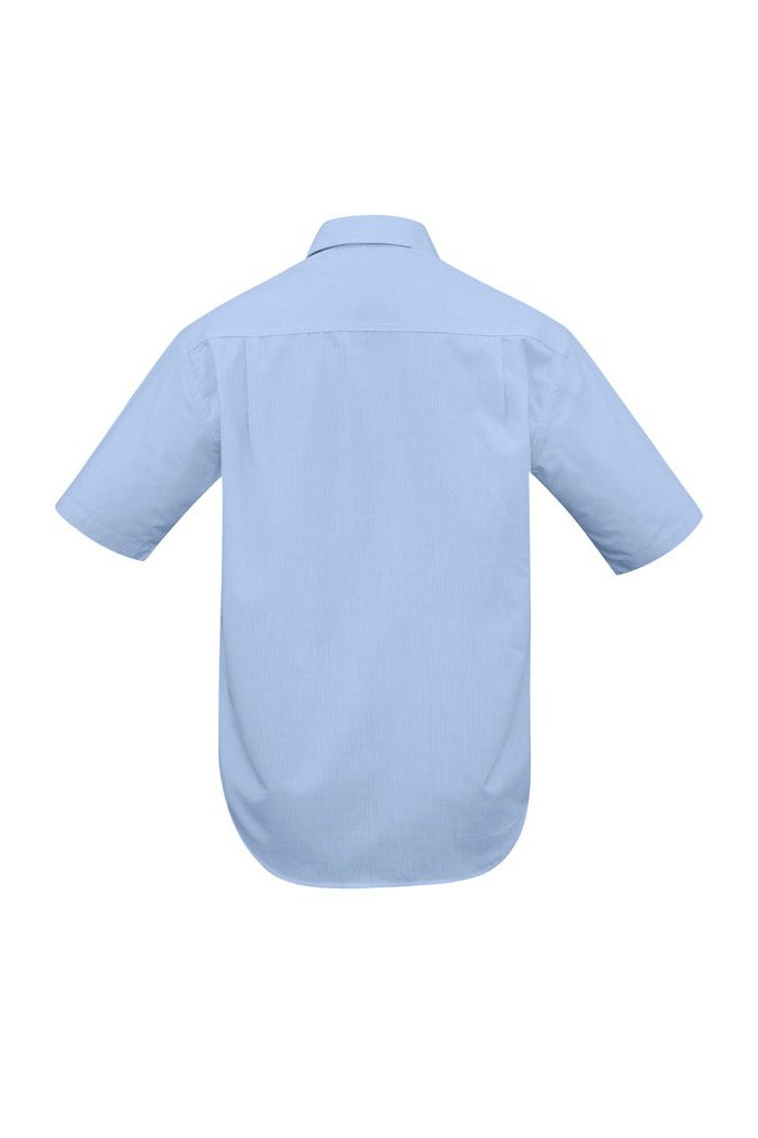 BIZ Mens Micro Check Business Shirt Short Sleeve - SH817 | Biz Collection | Fashion Biz Online