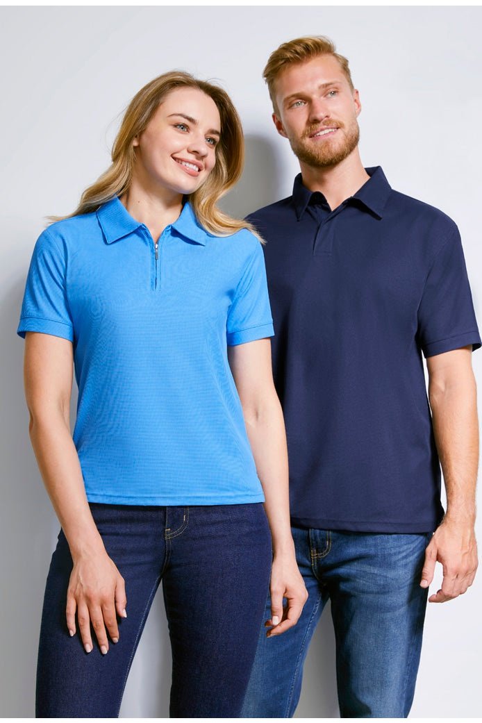 BIZ Mens Micro Waffle Polo - P3300 | Biz Collection | Fashion Biz Online