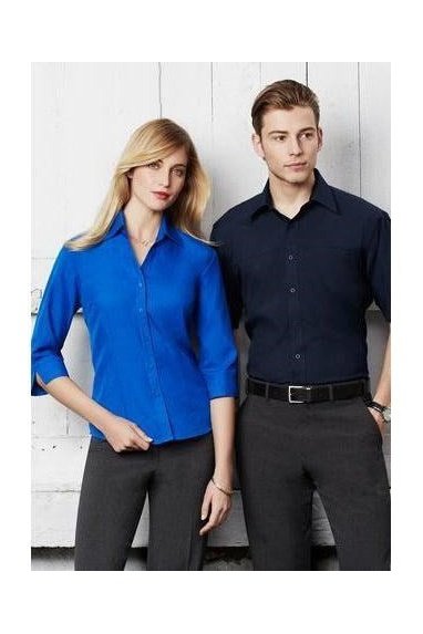 BIZ Mens Plain Oasis Short Sleeve Shirt - SH3603 | Biz Collection | Fashion Biz Online