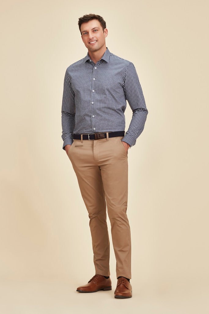 Biz Corporates Traveller Mens Tapered Chino - RGP263M | Biz Corporates | Fashion Biz Online