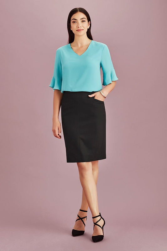 Biz Corporates Womens Bandless Pencil Skirt - 20717 | Biz Corporates | Fashion Biz Online