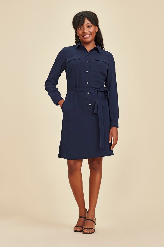 Biz Corporates Womens Chloe Georgette Shirt Dress - RD069L | Biz Corporates | Fashion Biz Online