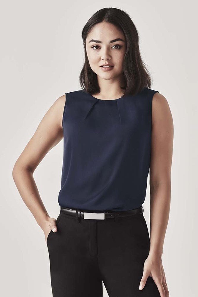 Biz Corporates Womens Estelle Pleat Blouse - RB973LN | Biz Corporates | Fashion Biz Online