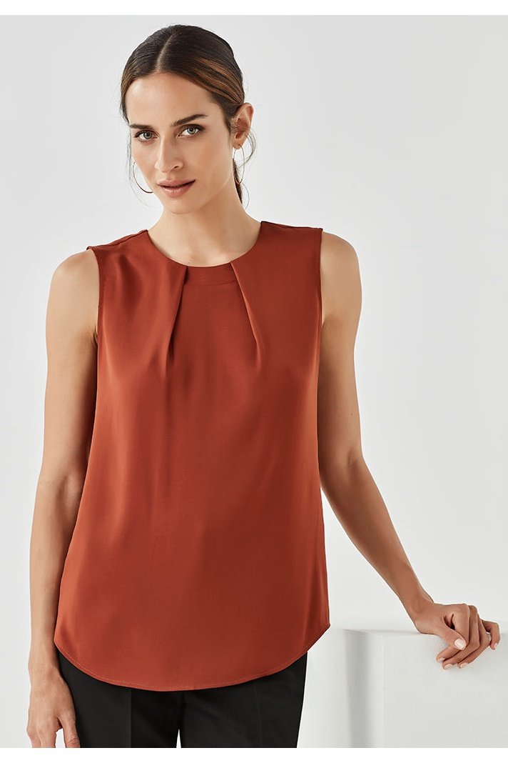 Biz Corporates Womens Estelle Pleat Blouse - RB973LN | Biz Corporates | Fashion Biz Online