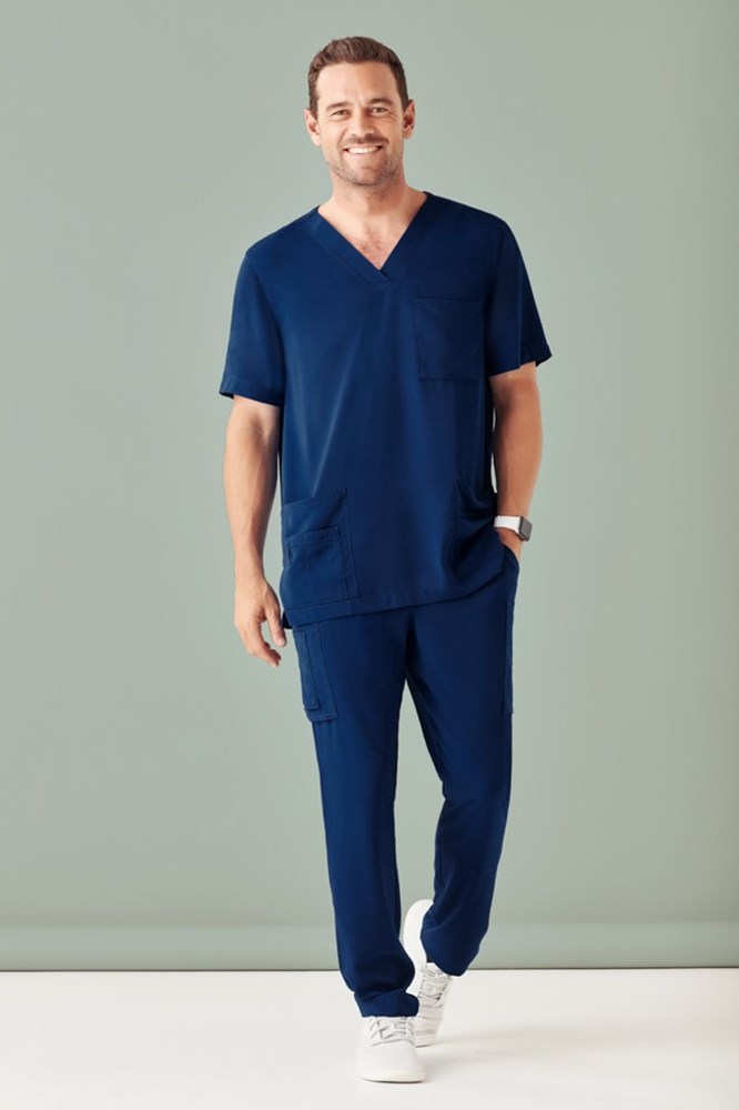 BizCare Mens Avery Multi-Pocket Scrub Pant - CSP946ML | Biz Care | Fashion Biz Online
