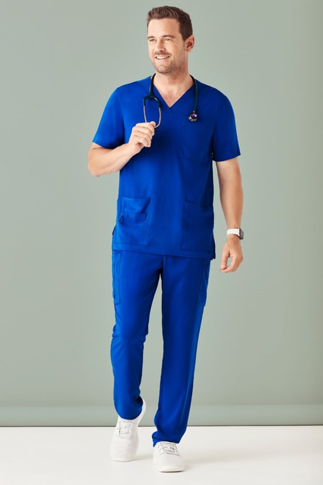BizCare Mens Avery V-Neck Scrub Top - CST945MS | Biz Care | Fashion Biz Online