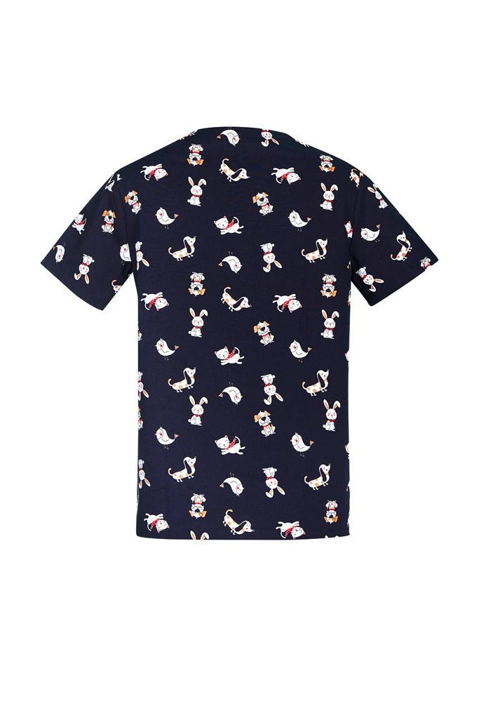 BizCare Mens Best Friends Scrub Top - CST147MS | Biz Care | Fashion Biz Online