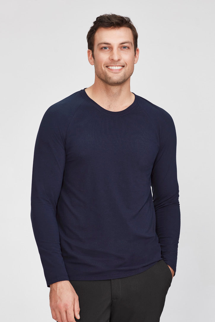 BizCare Mens Performance Long Sleeve Tee - CT247ML | Biz Care | Fashion Biz Online
