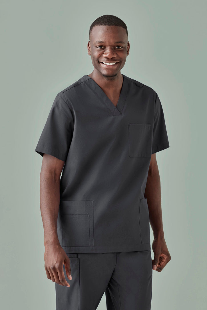 BizCare Mens Tokyo V-Neck Scrub Top - CST141MS | Biz Care | Fashion Biz Online