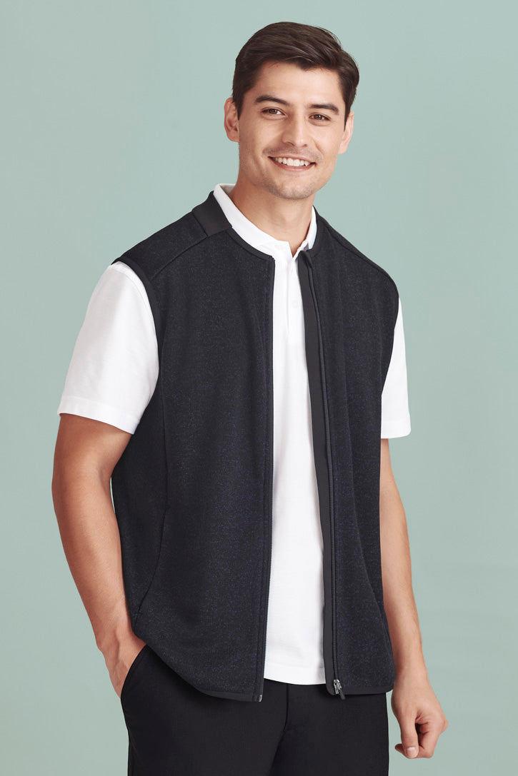 BizCare NOVA Mens Knit Vest - CO343MV | Biz Care | Fashion Biz Online