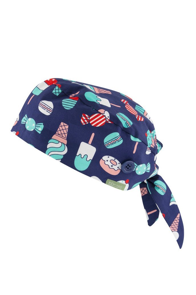 BizCare Unisex Printed Scrub Cap - CSC245U | Biz Care | Fashion Biz Online