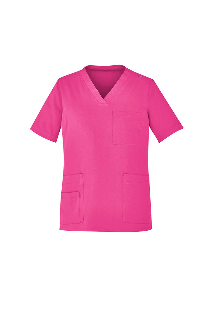BizCare Unisex V-Neck Scrub Top - CST250US | Biz Care | Fashion Biz Online