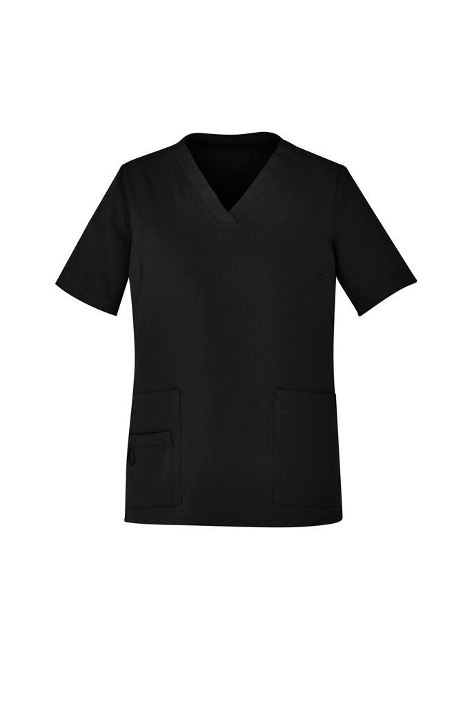 BizCare Womens Avery Easy fit V-Neck Scrub Top - CST941LS | Biz Care | Fashion Biz Online