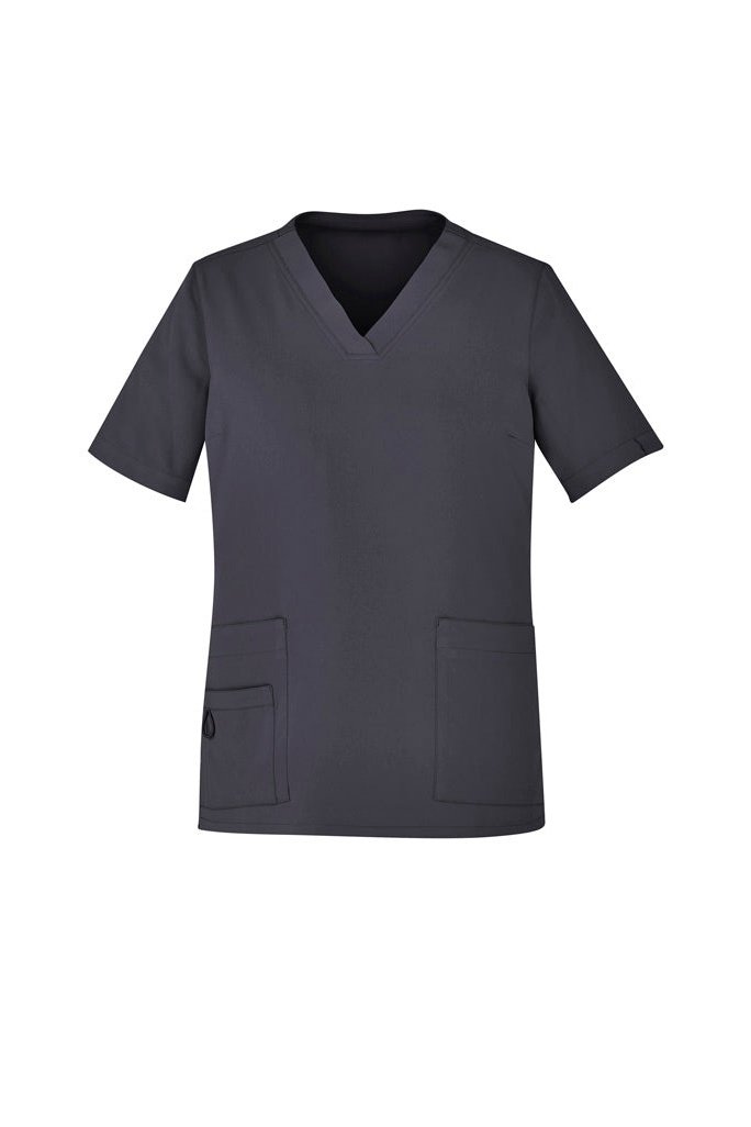 BizCare Womens Avery Easy fit V-Neck Scrub Top - CST941LS | Biz Care | Fashion Biz Online