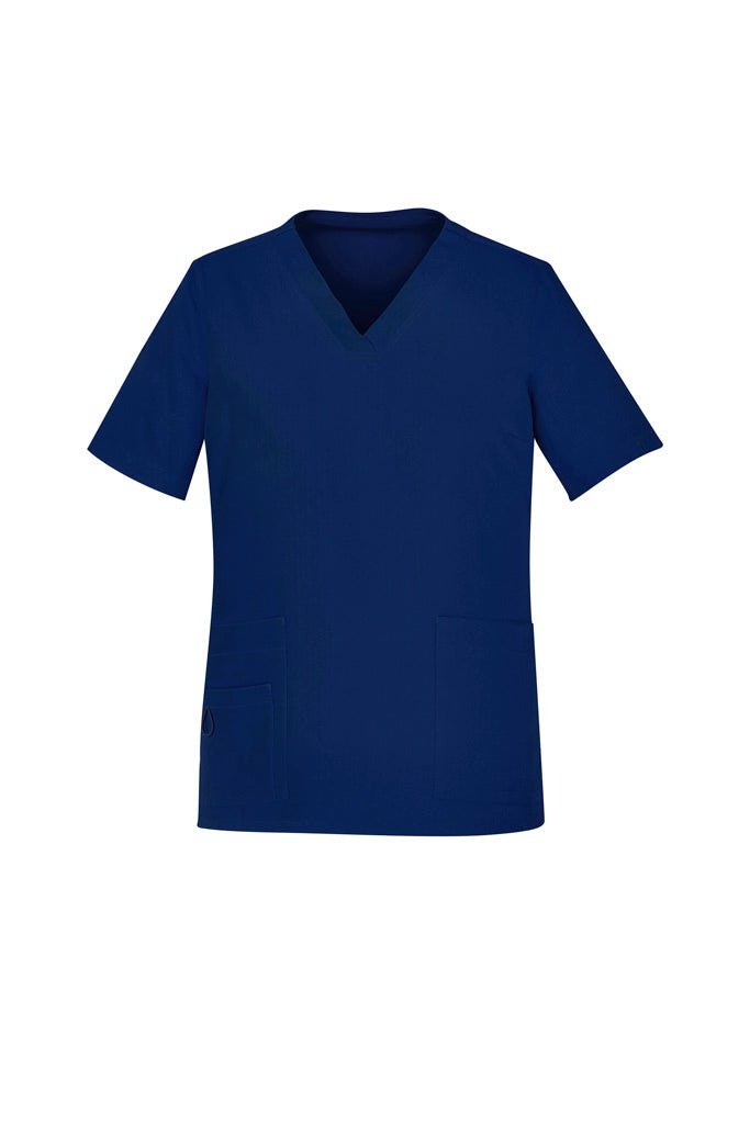 BizCare Womens Avery Easy fit V-Neck Scrub Top - CST941LS | Biz Care | Fashion Biz Online