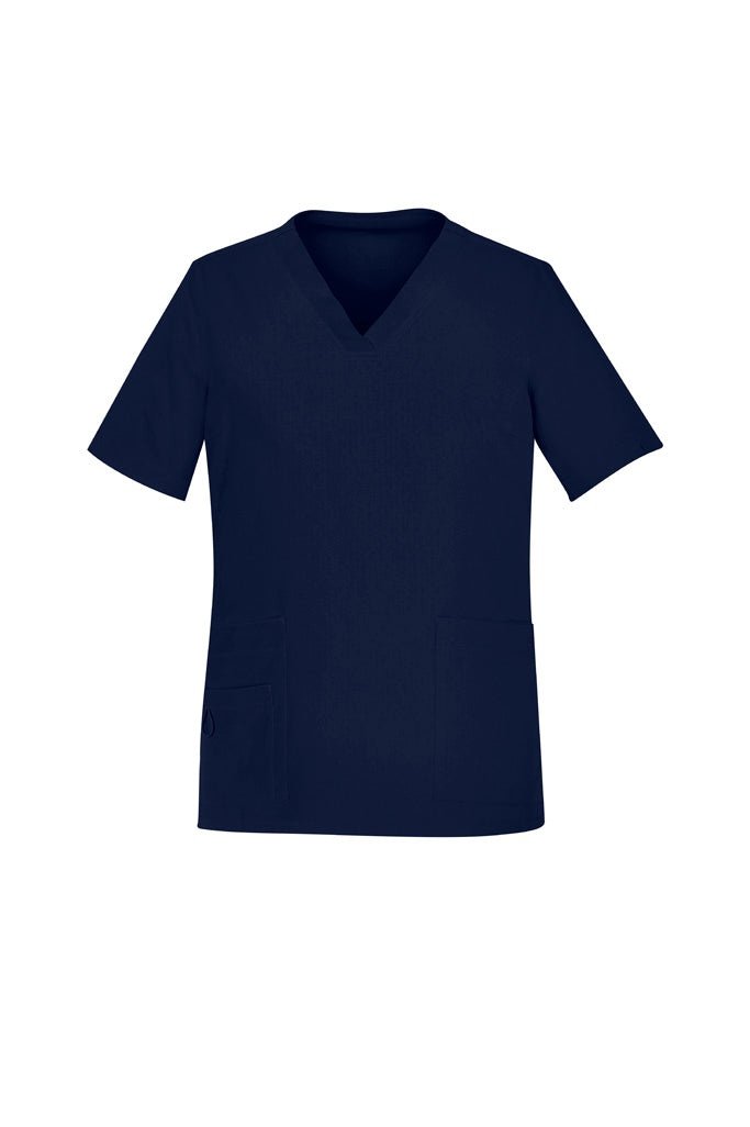 BizCare Womens Avery Easy fit V-Neck Scrub Top - CST941LS | Biz Care | Fashion Biz Online