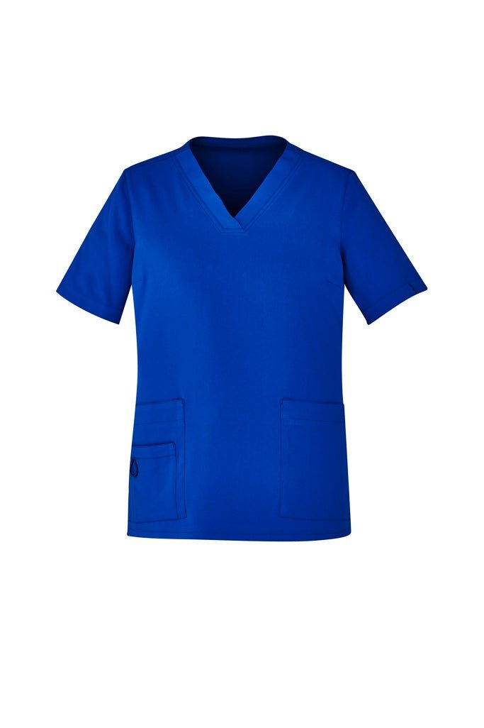 BizCare Womens Avery Easy fit V-Neck Scrub Top - CST941LS | Biz Care | Fashion Biz Online