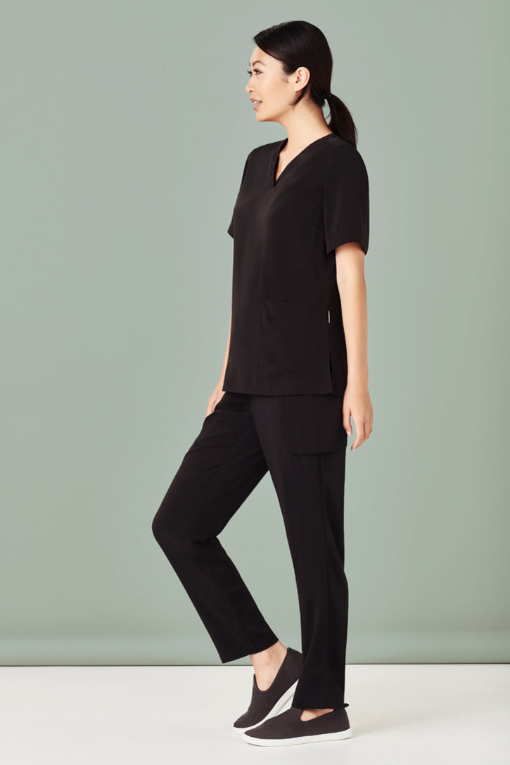 BizCare Womens Avery Easy fit V-Neck Scrub Top - CST941LS | Biz Care | Fashion Biz Online