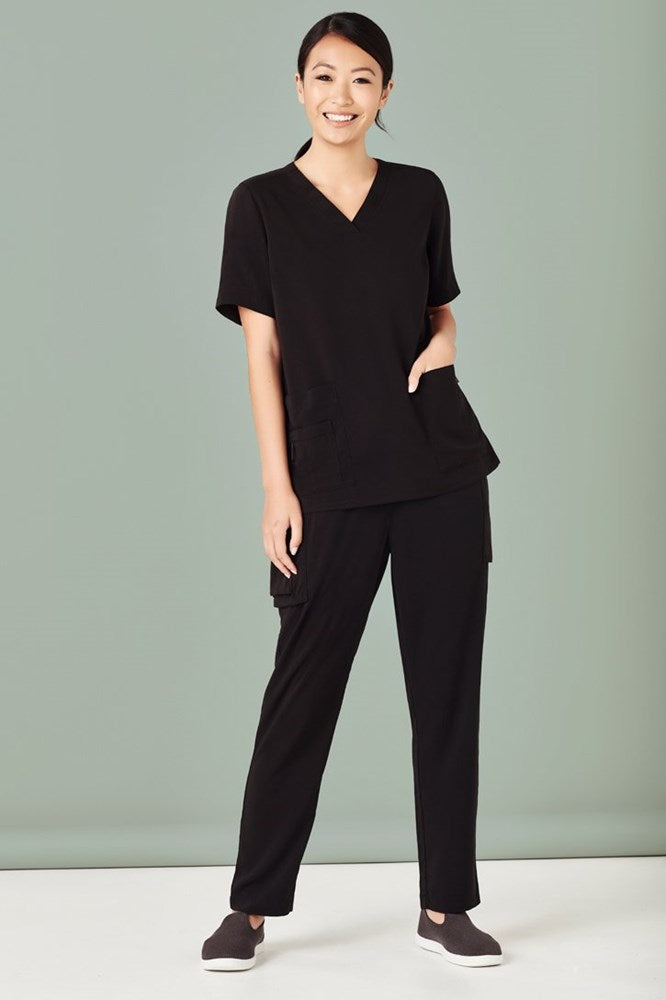 BizCare Womens Avery Easy fit V-Neck Scrub Top - CST941LS | Biz Care | Fashion Biz Online