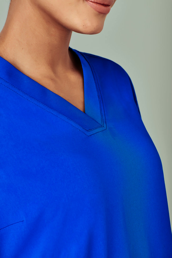 BizCare Womens Avery Easy fit V-Neck Scrub Top - CST941LS | Biz Care | Fashion Biz Online