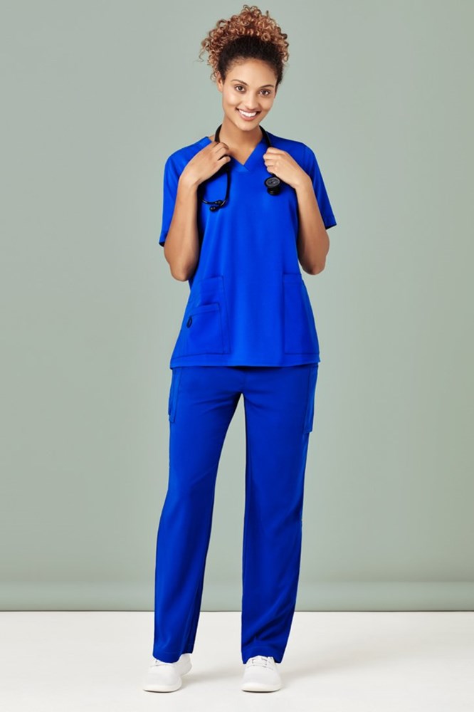 BizCare Womens Avery Multi-Pocket Straight Leg Pant - CSP944LL | Biz Care | Fashion Biz Online