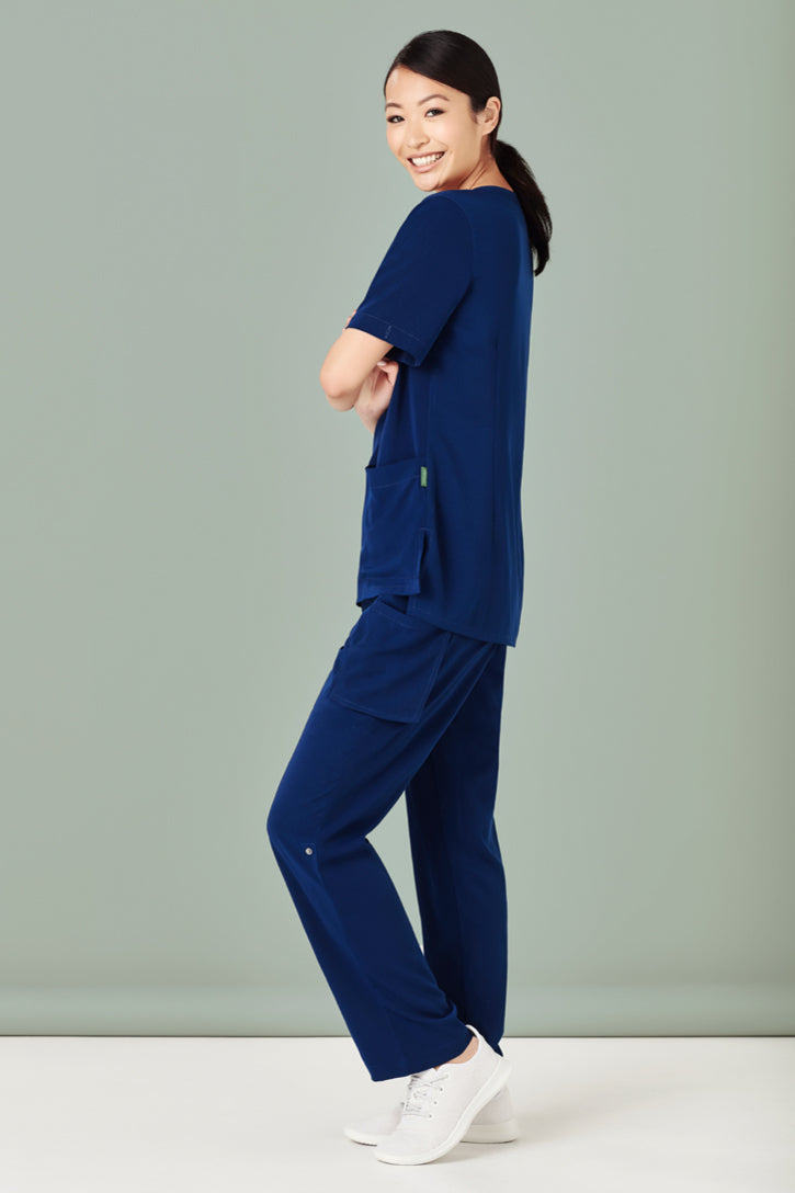 BizCare Womens Avery Multi-Pocket Straight Leg Pant - CSP944LL | Biz Care | Fashion Biz Online