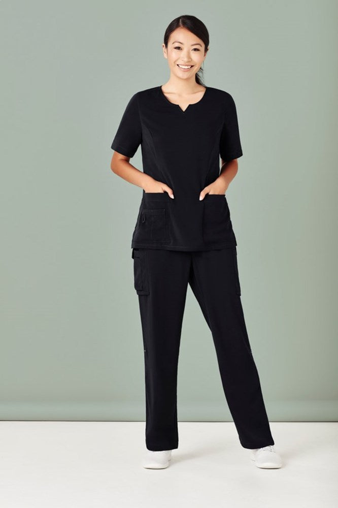 BizCare Womens Avery Multi-Pocket Straight Leg Pant - CSP944LL | Biz Care | Fashion Biz Online